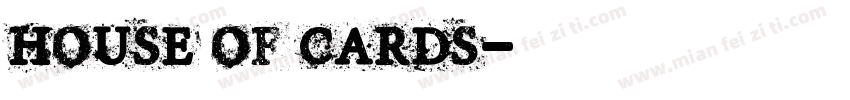 house of cards字体转换